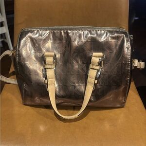 Michael Kors Metallic bag with matching Michael Kors wallet
